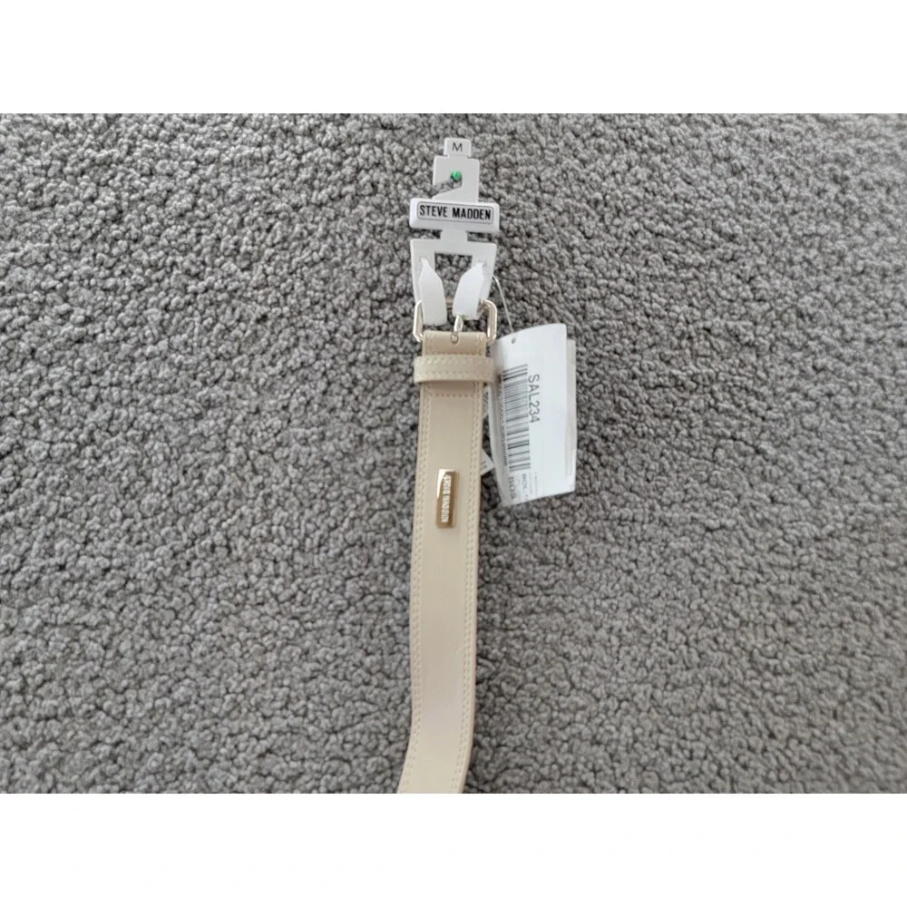 Steve Madden Belt Women's M Bone Adjustable - Picture 2 of 11